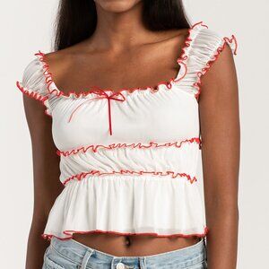 Full Tilt Mesh Tank Top - XS - White